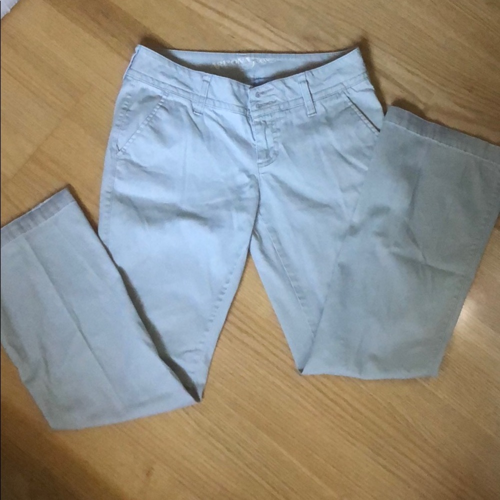 Arizona 5 Short Boot Cut Flare Khaki Pants